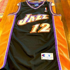 Throw back Stockton Jazz Jersey
